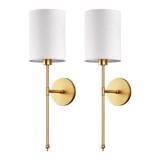 WIRELESS CYLINDRICAL WALL SCONCES (SET OF 2)