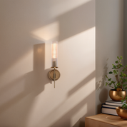 Amorra Single Head Crystal Shade Candlestick Wall Sconce