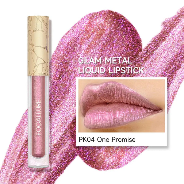 [New Upgrade] Glam Metal Liquid Lipstick #PK04 One Promise