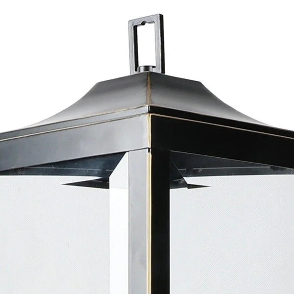 2 Light Outdoor Post Lantern in Imperial Black