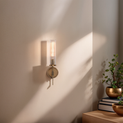Amorra Single Head Crystal Shade Candlestick Wall Sconce