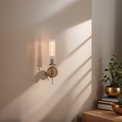 Amorra Single Head Crystal Shade Candlestick Wall Sconce