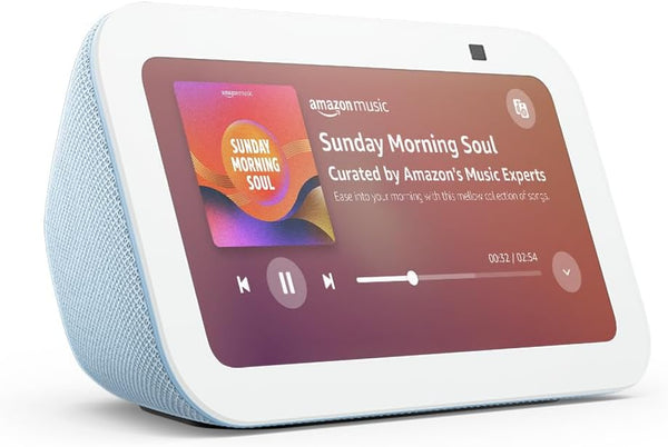 Echo Show 5 (Newest gen) | Smart display and alarm clock with clearer sound | Charcoal