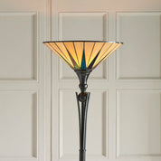Dark Star Uplighter Tiffany Floor Lamp