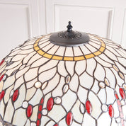 Dragonfly Tiffany Floor Lamp, Beige