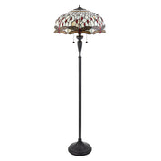 Dragonfly Tiffany Floor Lamp, Beige