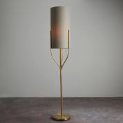 Fraser Floor Lamp, Brushed Brass