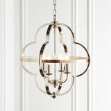 Barton 4-Light Pendant Light, Bright Nickel