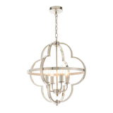 Barton 4-Light Pendant Light, Bright Nickel
