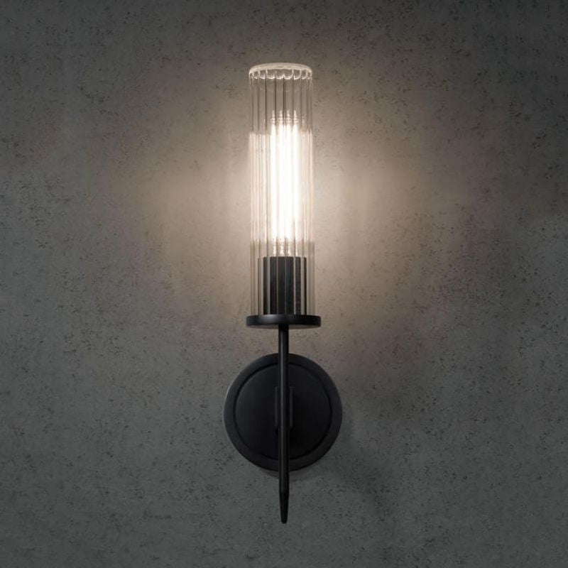 Amorra Single Head Crystal Shade Candlestick Wall Sconce