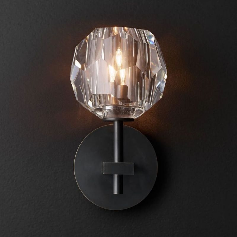 Boule Clear Glass Sconce