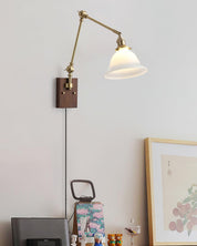 Banker Swing Arm Plug In Wall Light