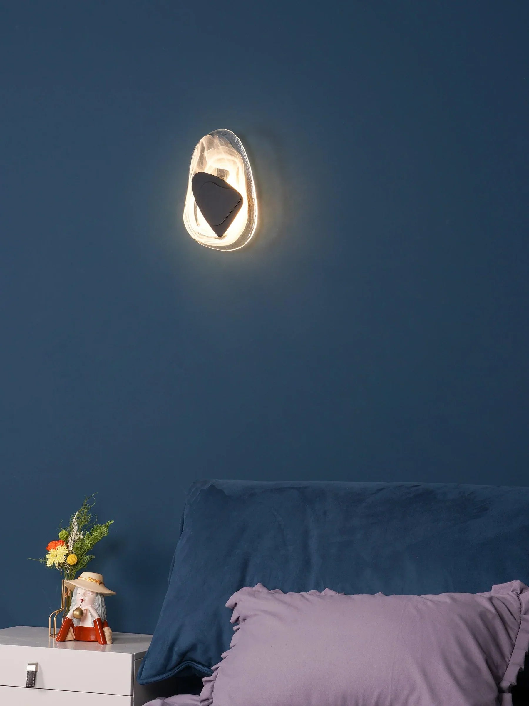 Fog glass wall light