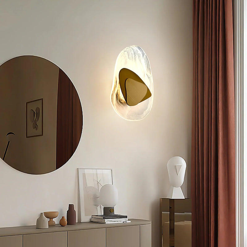 Fog glass wall light