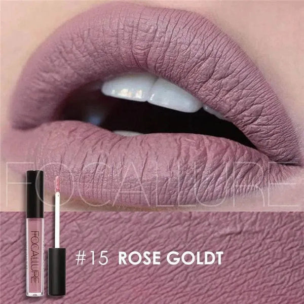 Transfer-Proof Liquid Lipstick #15 Rose Goldt