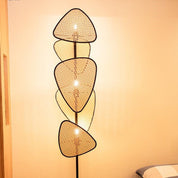 Japanese Rattan Weaving Floor Lamp