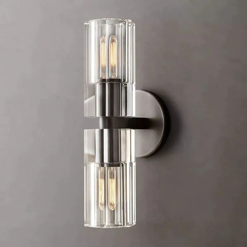 Arcardes Crystal Cup Linear Wall Sconce