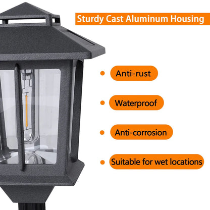 Solar Post Lantern Waterproof Outdoor Deck Fence Post Cap Light