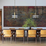 White Alabaster Copper Pendant Lamp