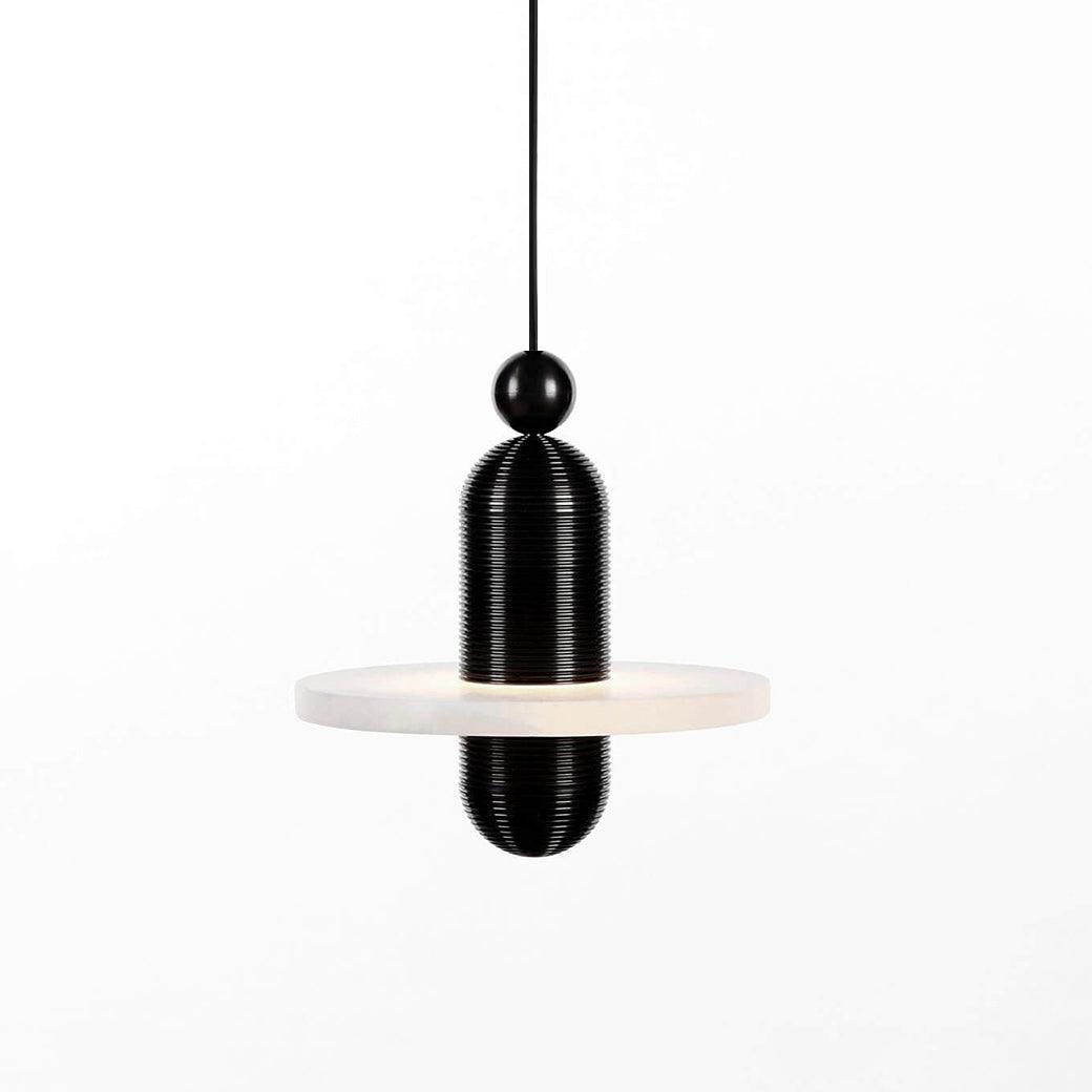 White Alabaster Copper Pendant Lamp