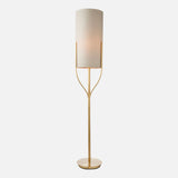 Fraser Floor Lamp, Brushed Brass
