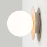 Opal Disk Wall Light, Sand