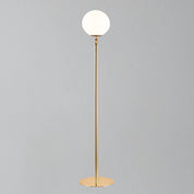 Shapes Floor Lamp, Brass/Opal