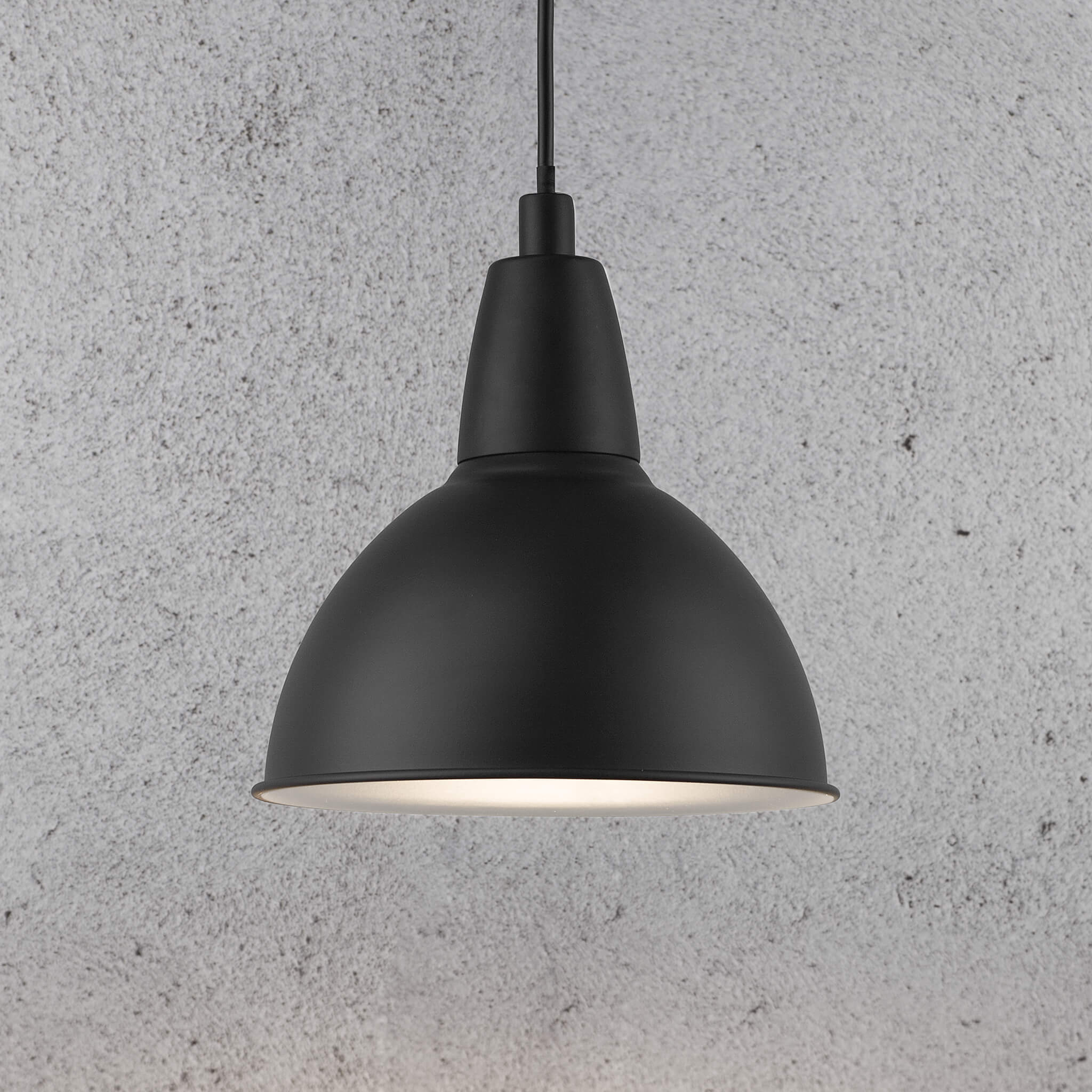 Trude 22 Pendant Light, Black